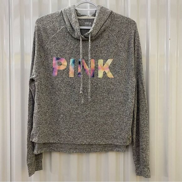 PINK pullover lightweight hoodie NWOT - Picture 1 of 3